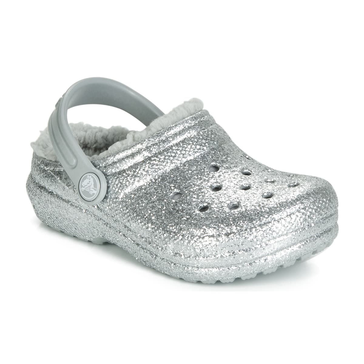 Girls' Slippers Crocs Silver