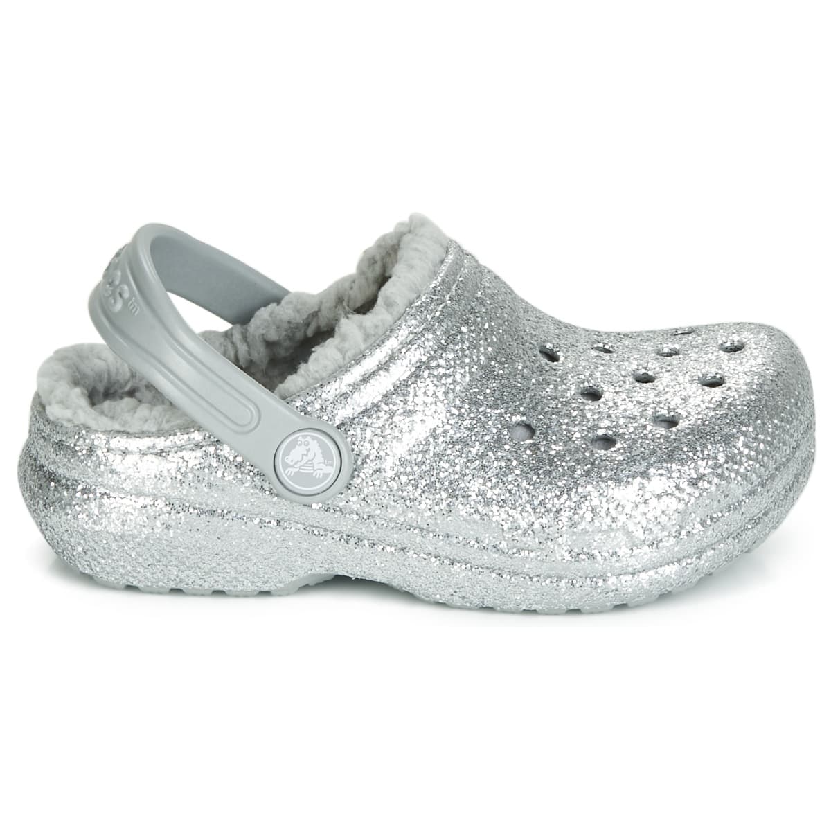 Girls' Slippers Crocs Silver