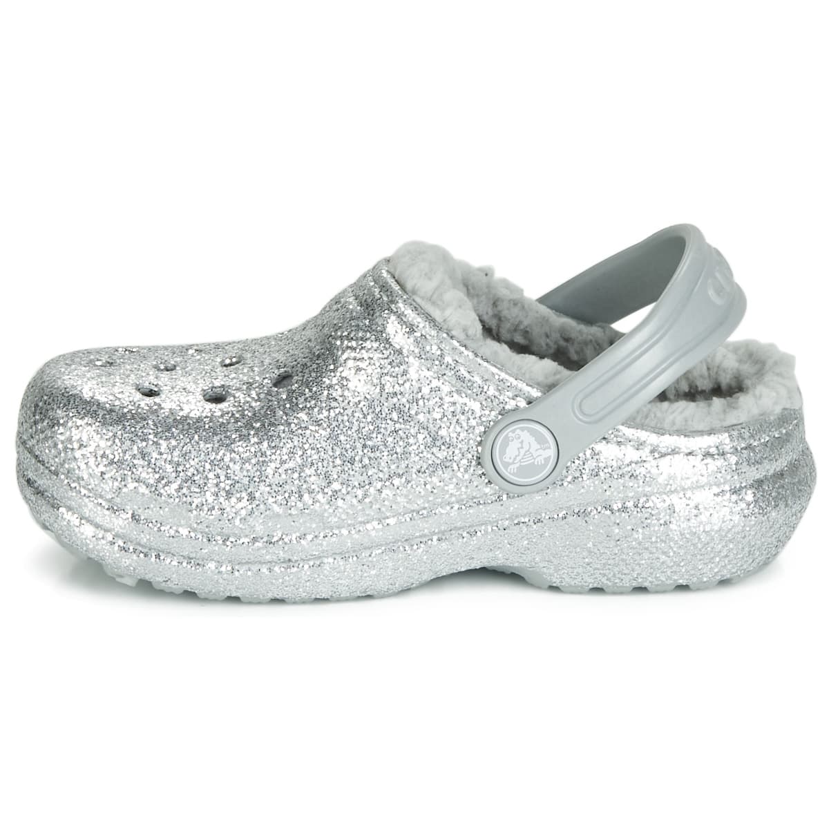 Girls' Slippers Crocs Silver