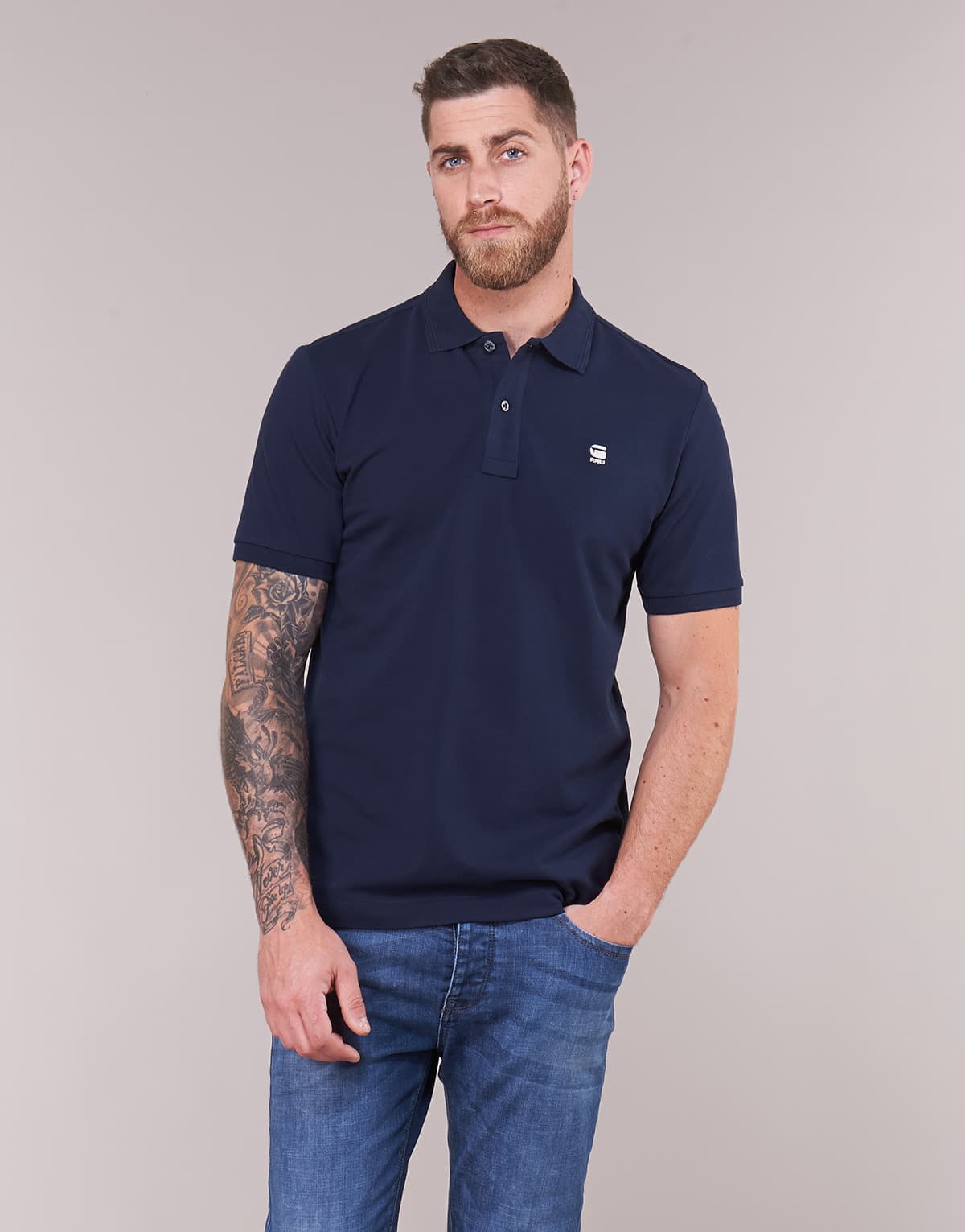 Men's Polo Shirts G-Star Raw Blue