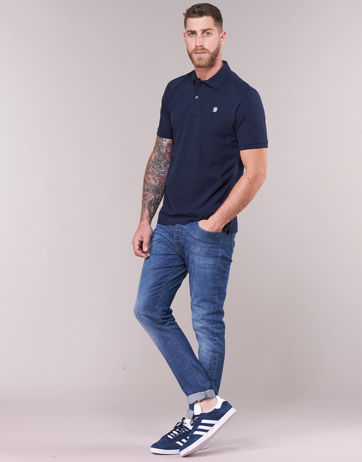 Men's Polo Shirts G-Star Raw Blue