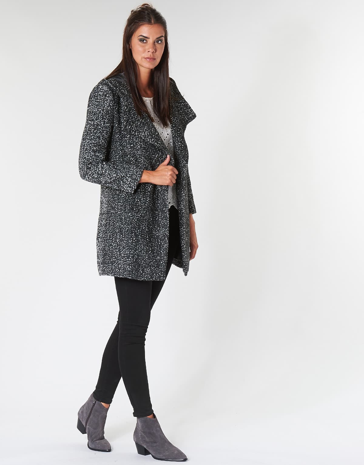 Women's Coats Casual Attitude Gray