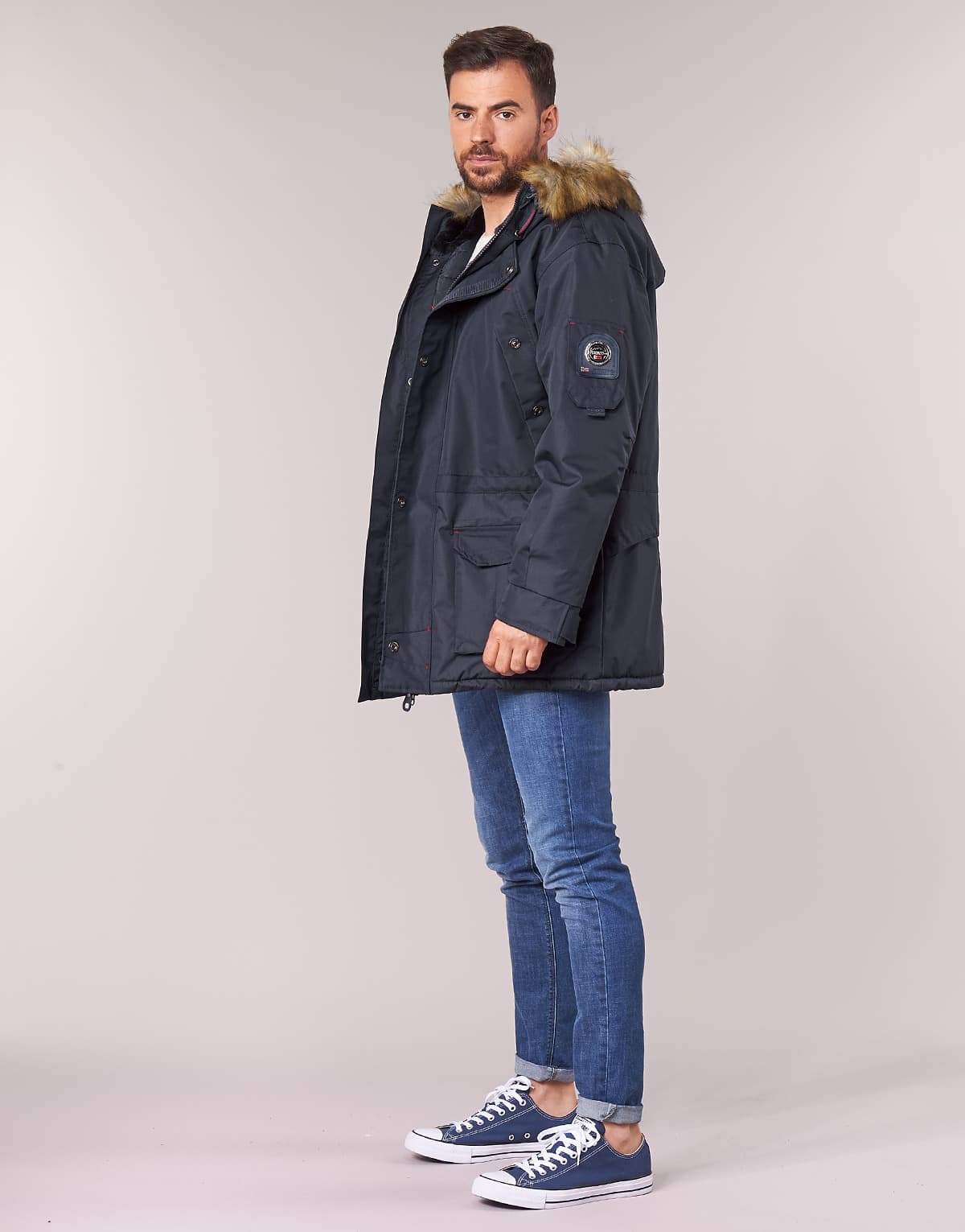 Men's Parkas Geographical Norway Blue