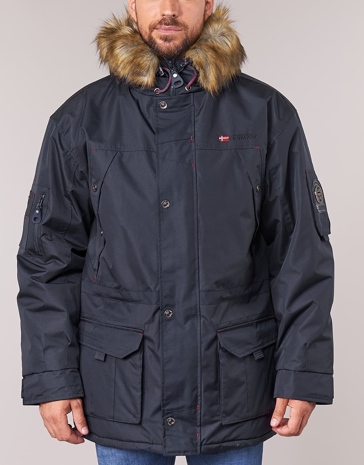 Men's Parkas Geographical Norway Blue