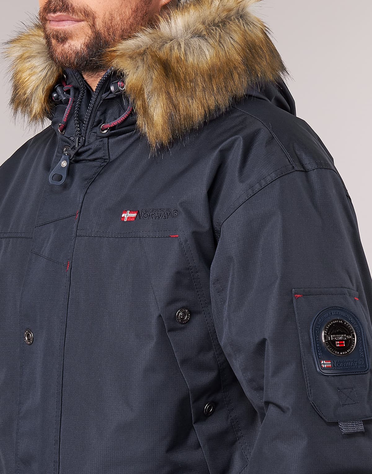 Men's Parkas Geographical Norway Blue
