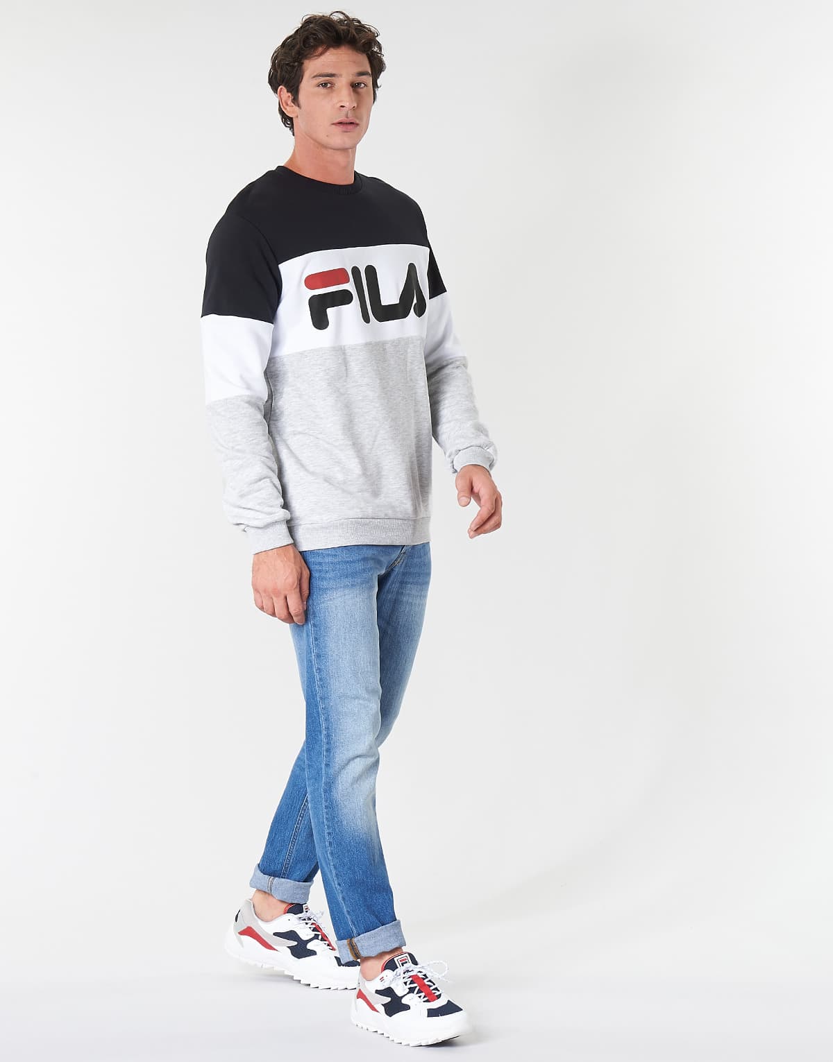 Men's Sports T-Shirts Fila Gray