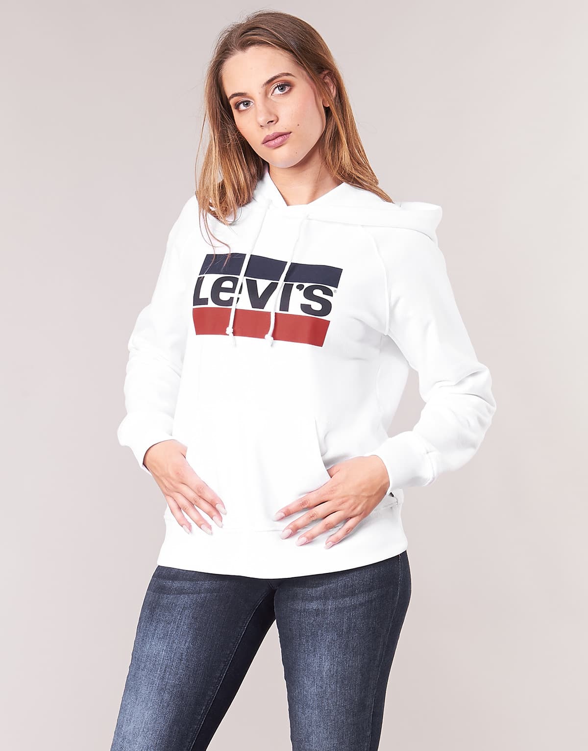 Women's Sweatshirts Levis White