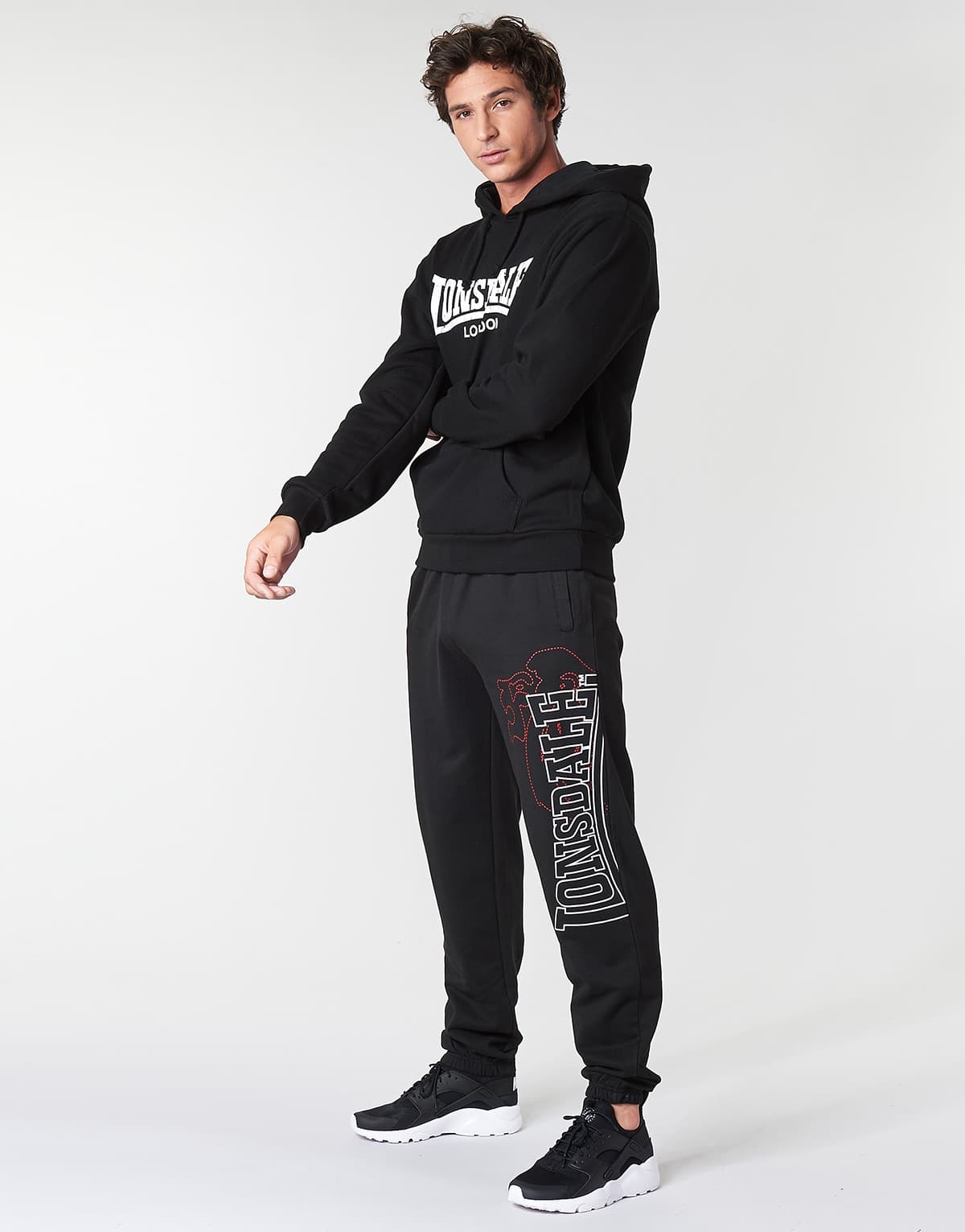 Men's Sweatshirts Lonsdale Black