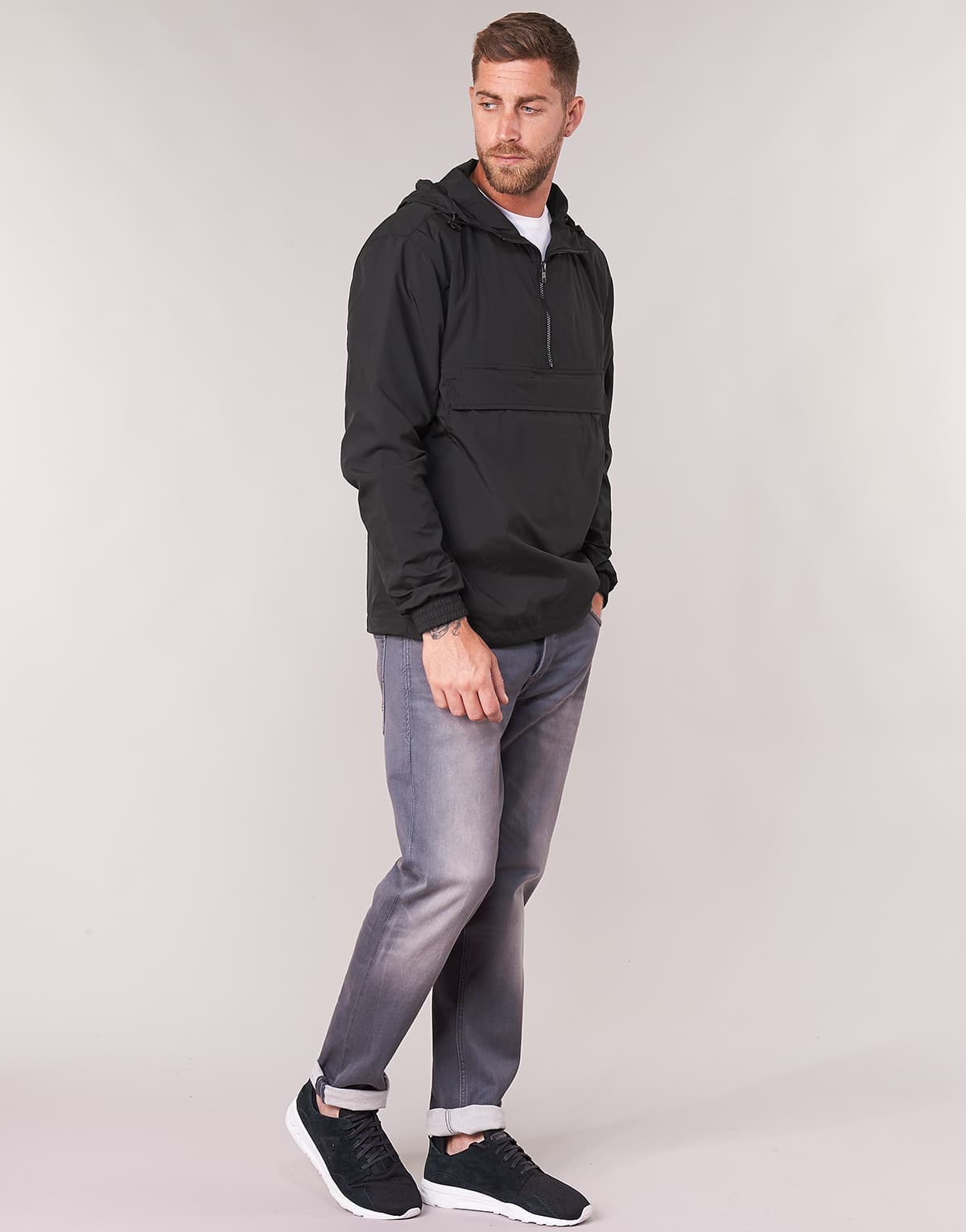 Men's Windbreakers Urban Classics Black