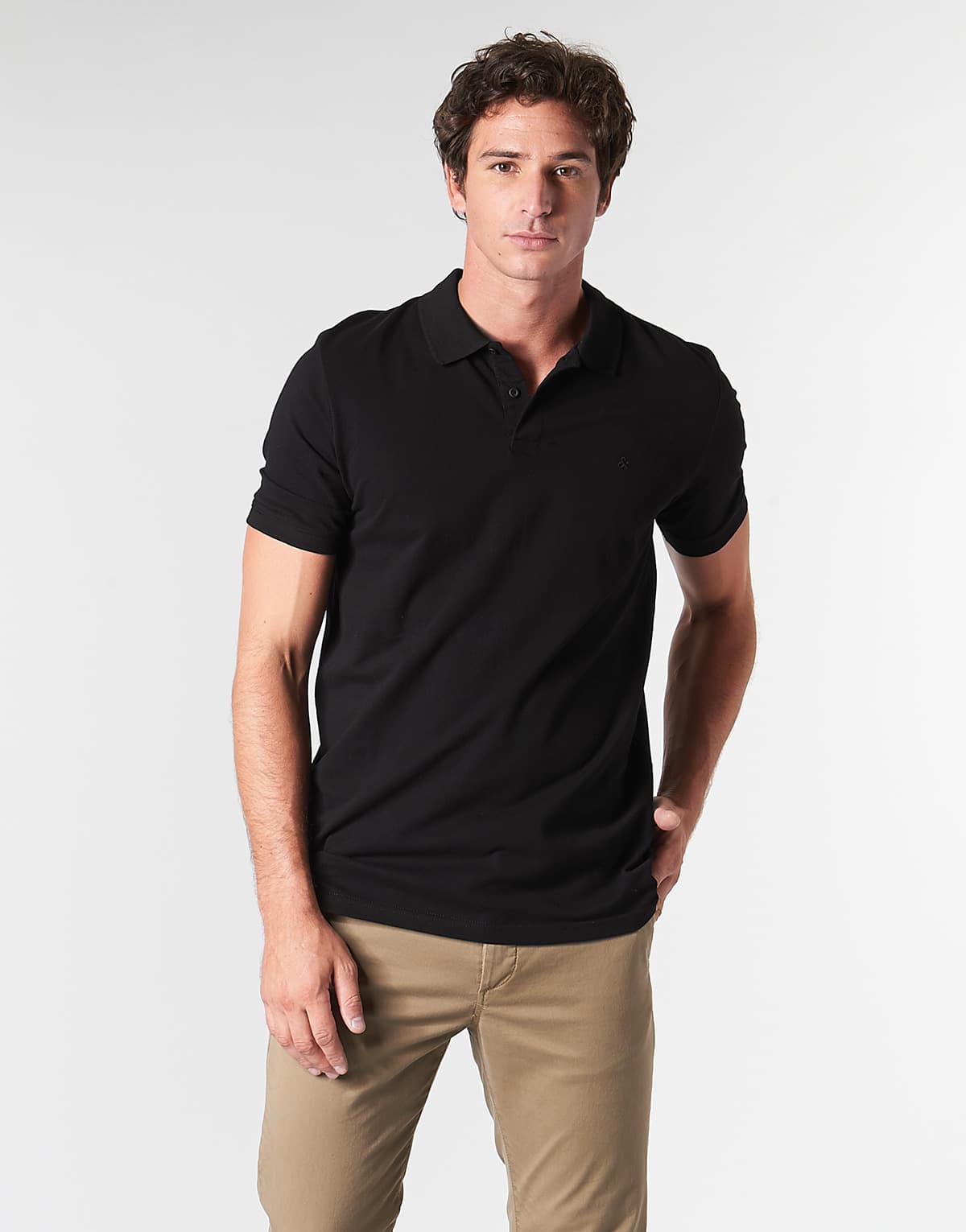 Men's Polo Shirts Jack & Jones Black