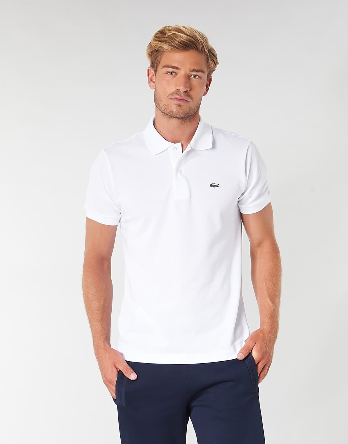 LACOSTE ΜΠΛΟΥΖΑ ΚΜ POLO SS 3L1212-001 White