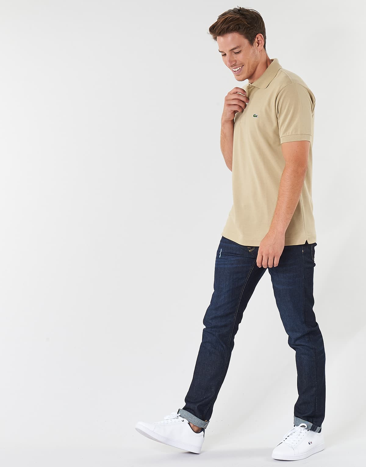 Men's Polo Shirts Lacoste Beige