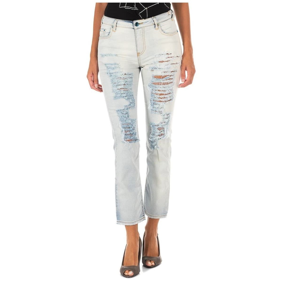Women's Jeans Met Multicolor