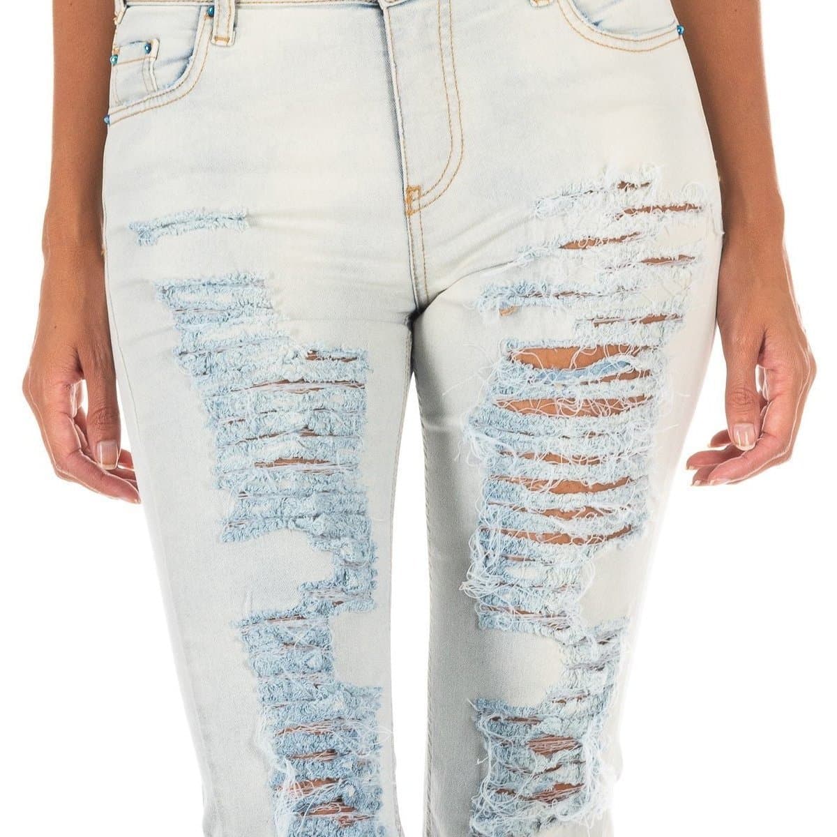 Women's Jeans Met Multicolor