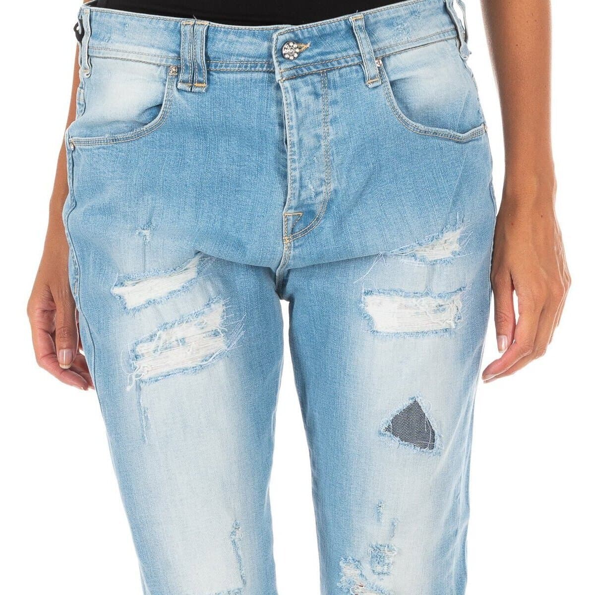 Women's Jeans Met Multicolor