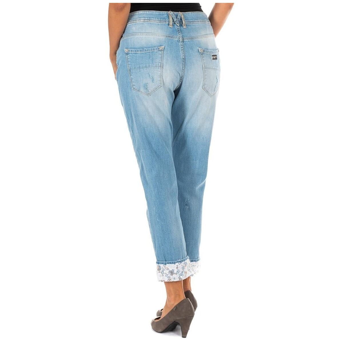 Women's Jeans Met Multicolor