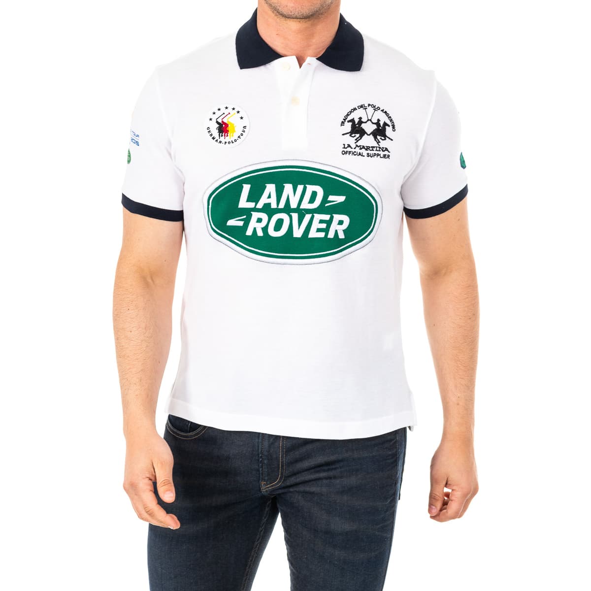 Men's Polo Shirts La Martina White