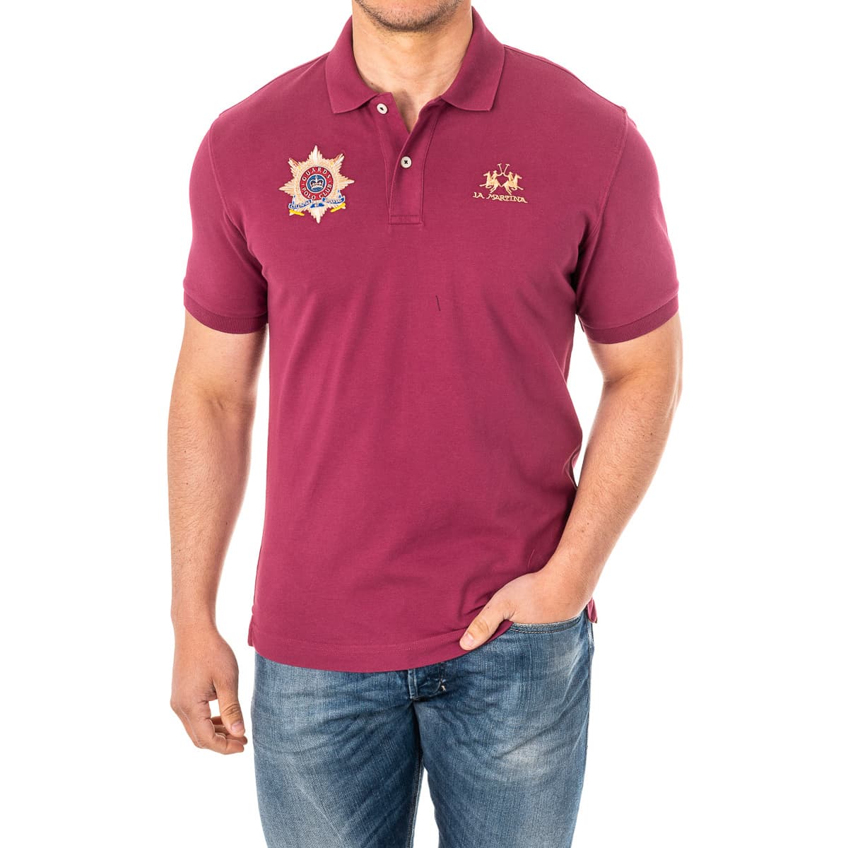 Men's Polo Shirts La Martina Purple