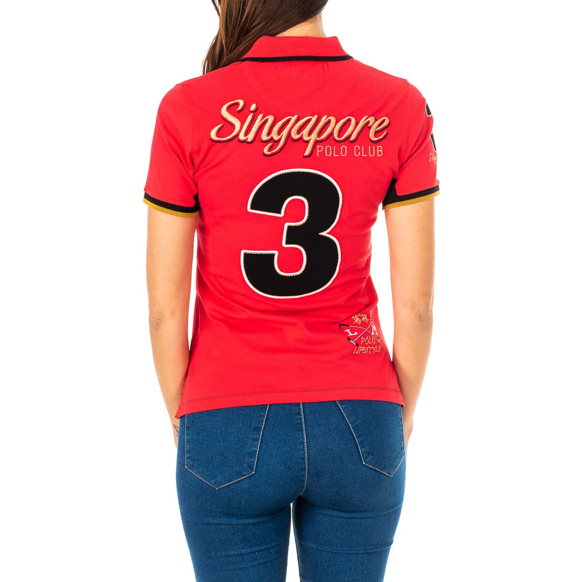 Women's Polo Shirts La Martina Red