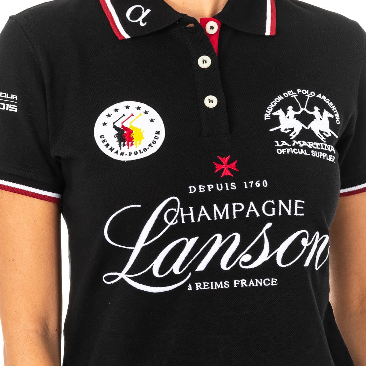 Women's Polo Shirts La Martina Black