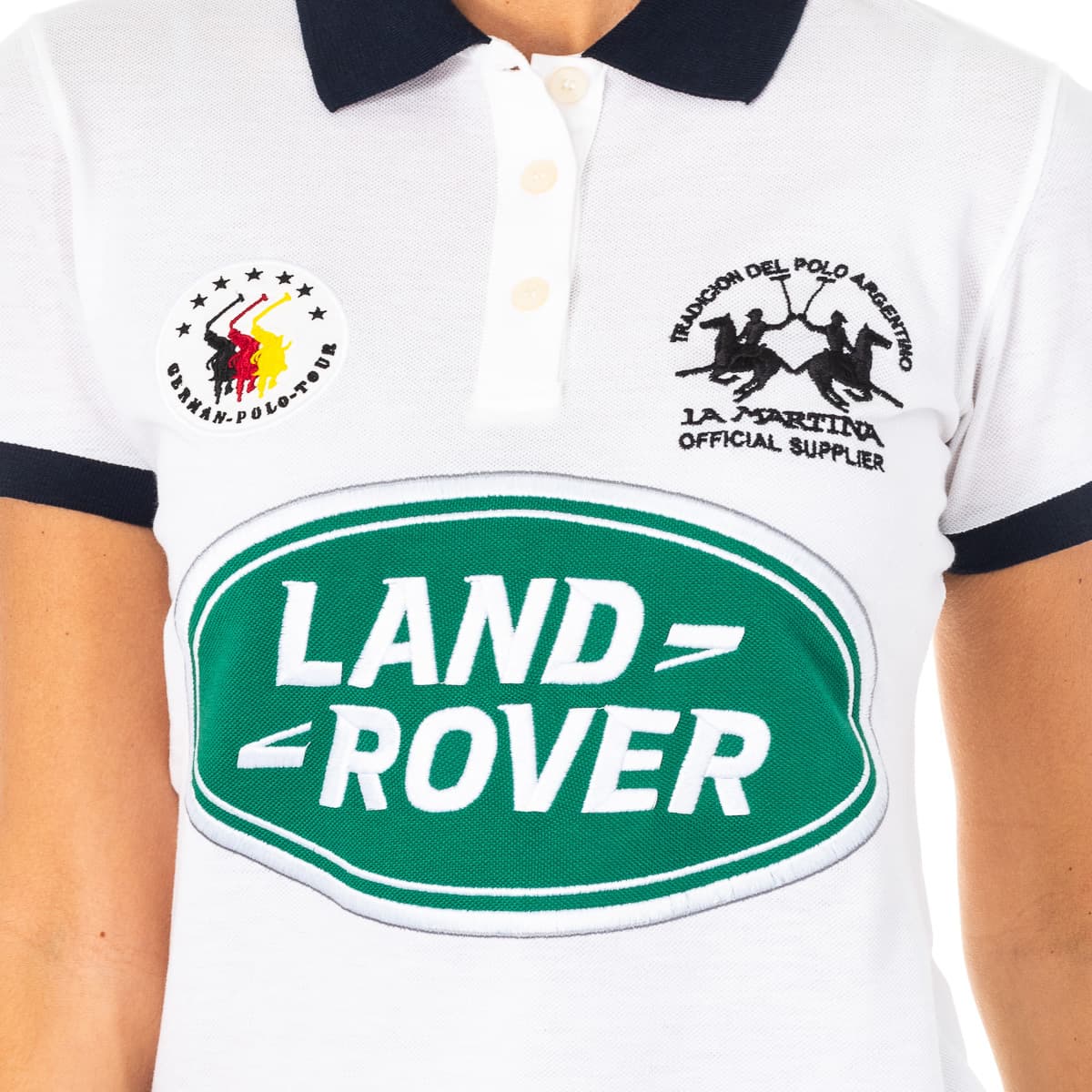 Women's Polo Shirts La Martina White