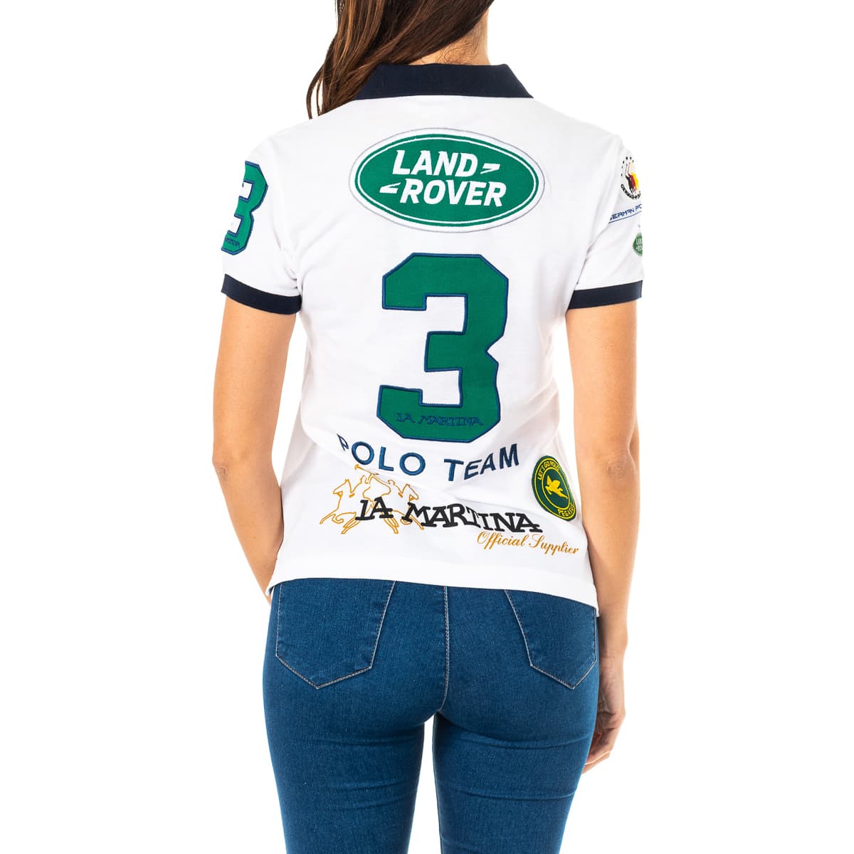 Women's Polo Shirts La Martina White