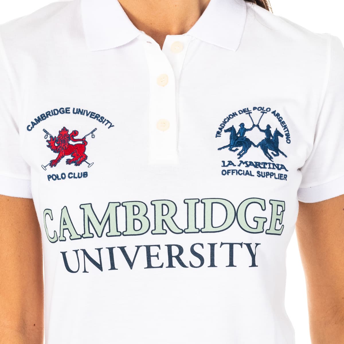 Women's Polo Shirts La Martina White