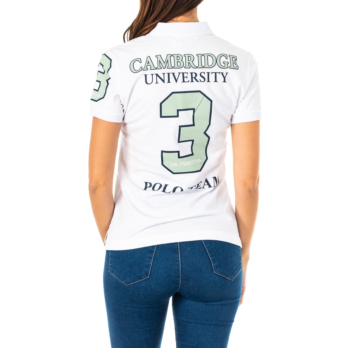 Women's Polo Shirts La Martina White