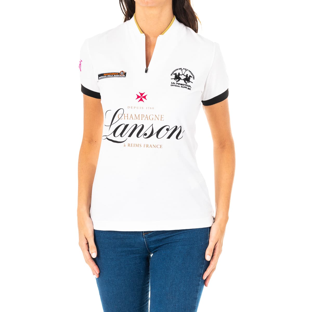 Women's Polo Shirts La Martina White