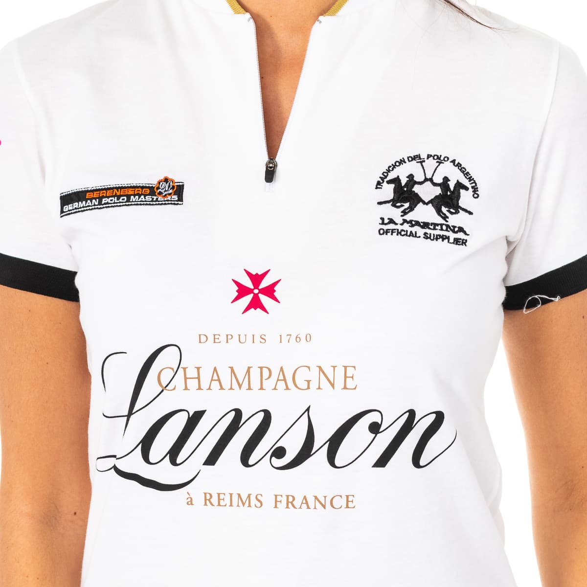 Women's Polo Shirts La Martina White