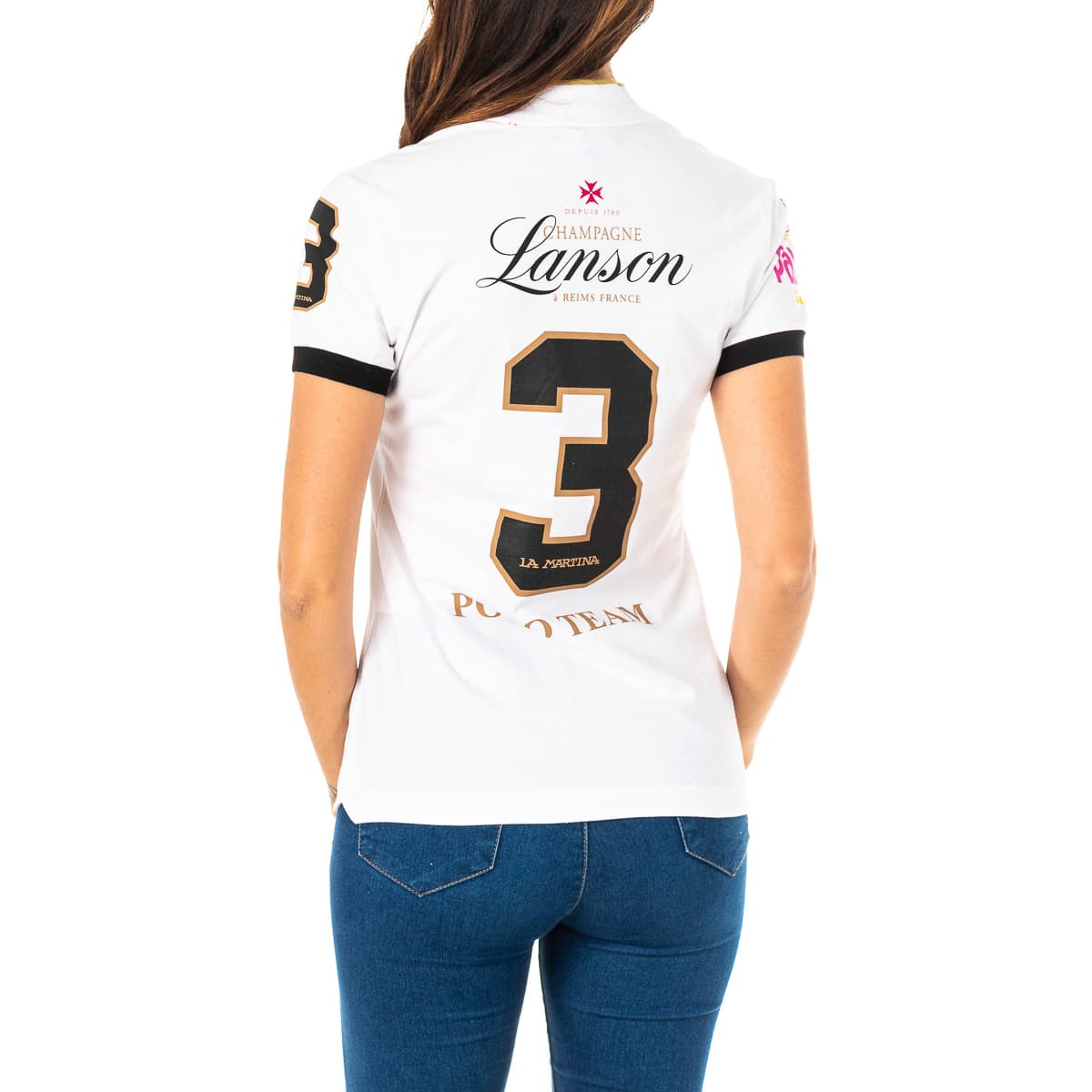 Women's Polo Shirts La Martina White