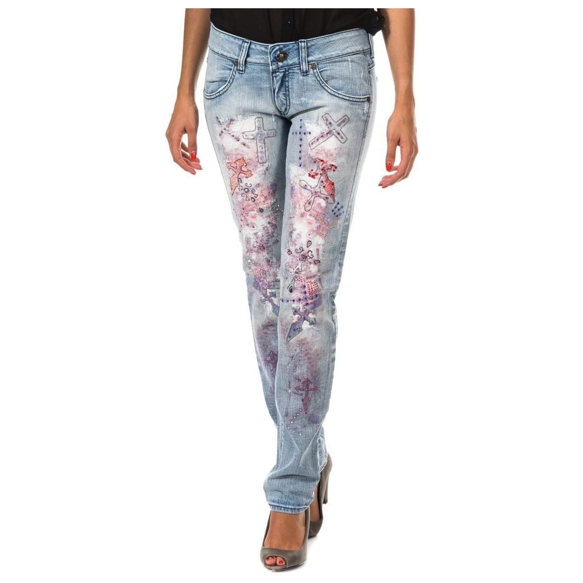 Women's Pants Met Blue