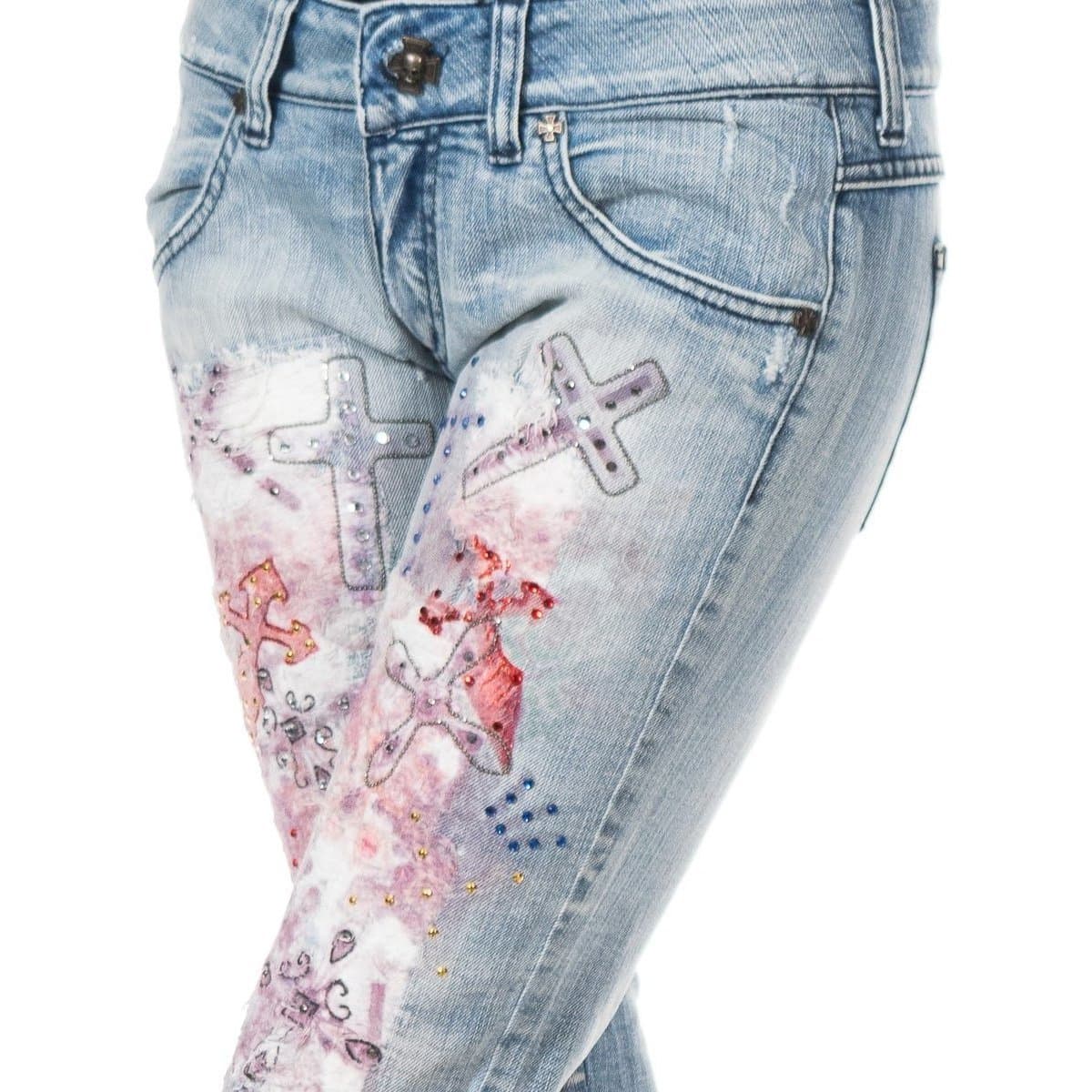 Women's Pants Met Blue