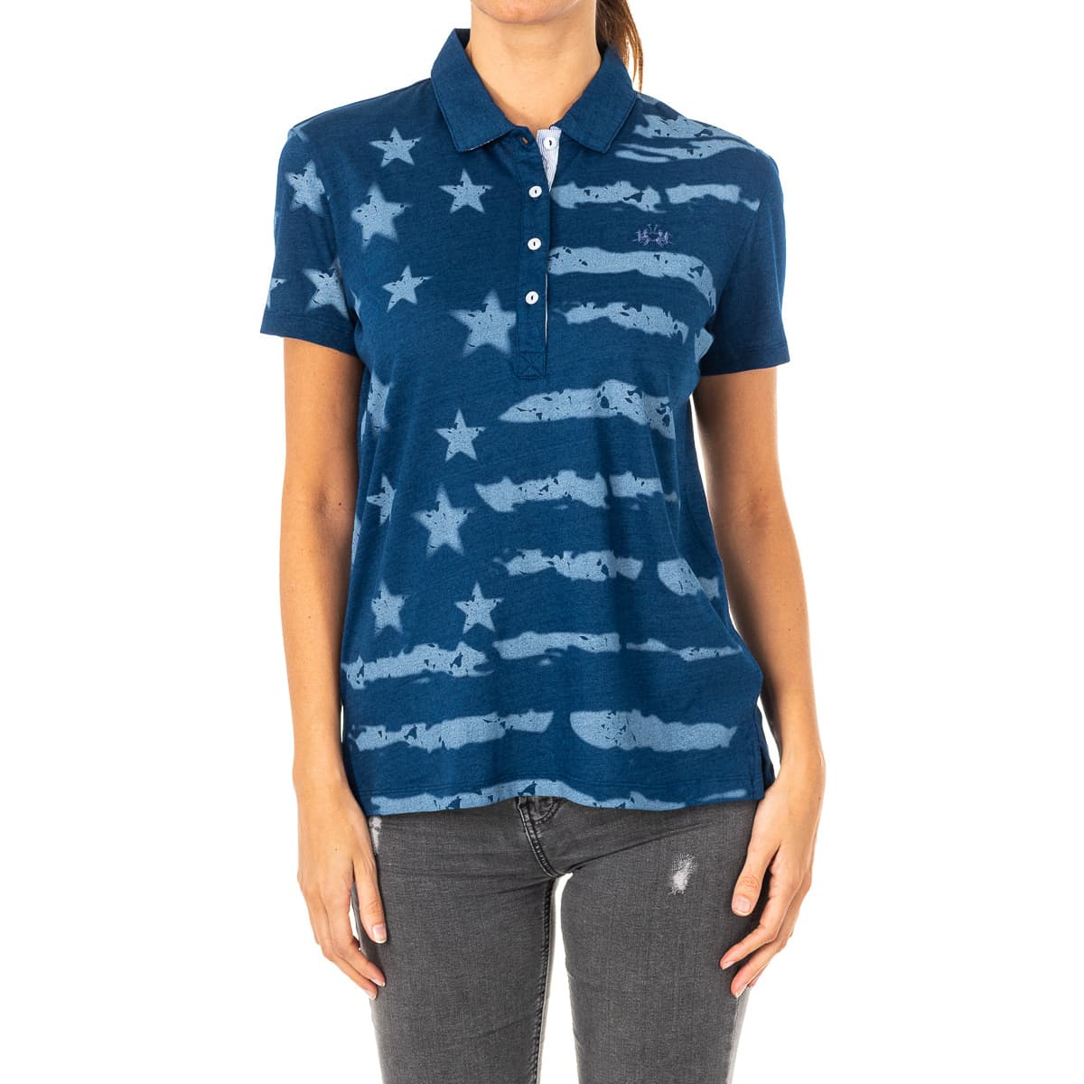 Πόλο με κοντά μανίκια La Martina LWP305-D7002