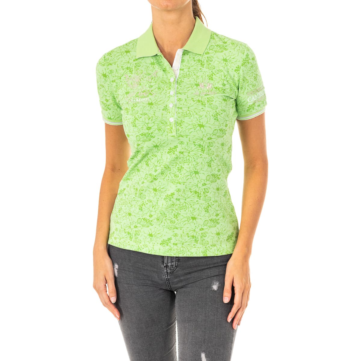 Women's Polo Shirts La Martina Green