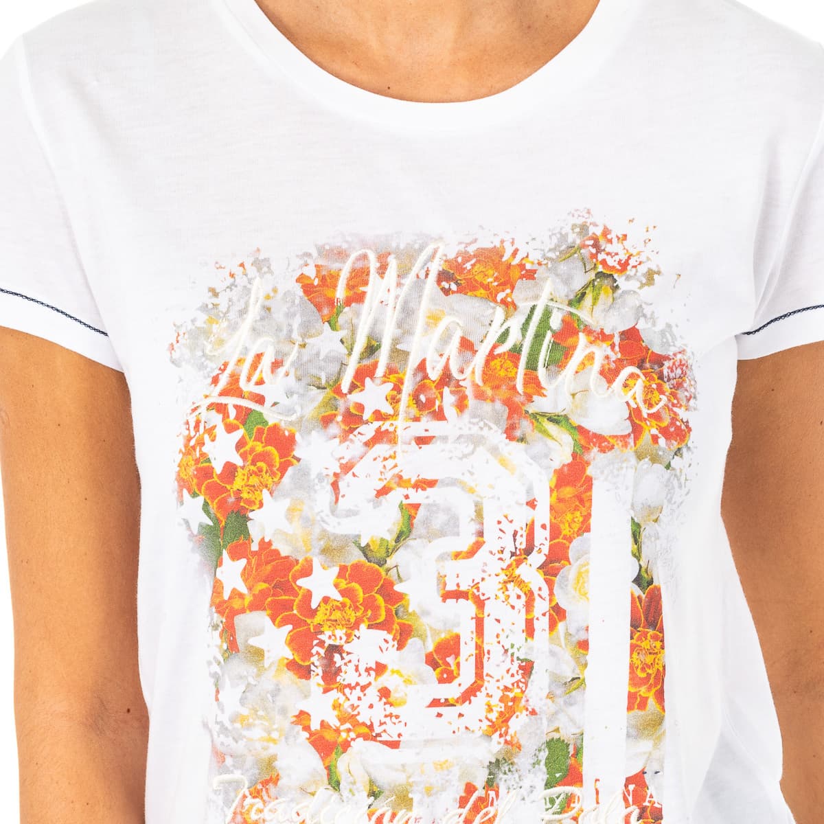 Women's T-Shirts La Martina White