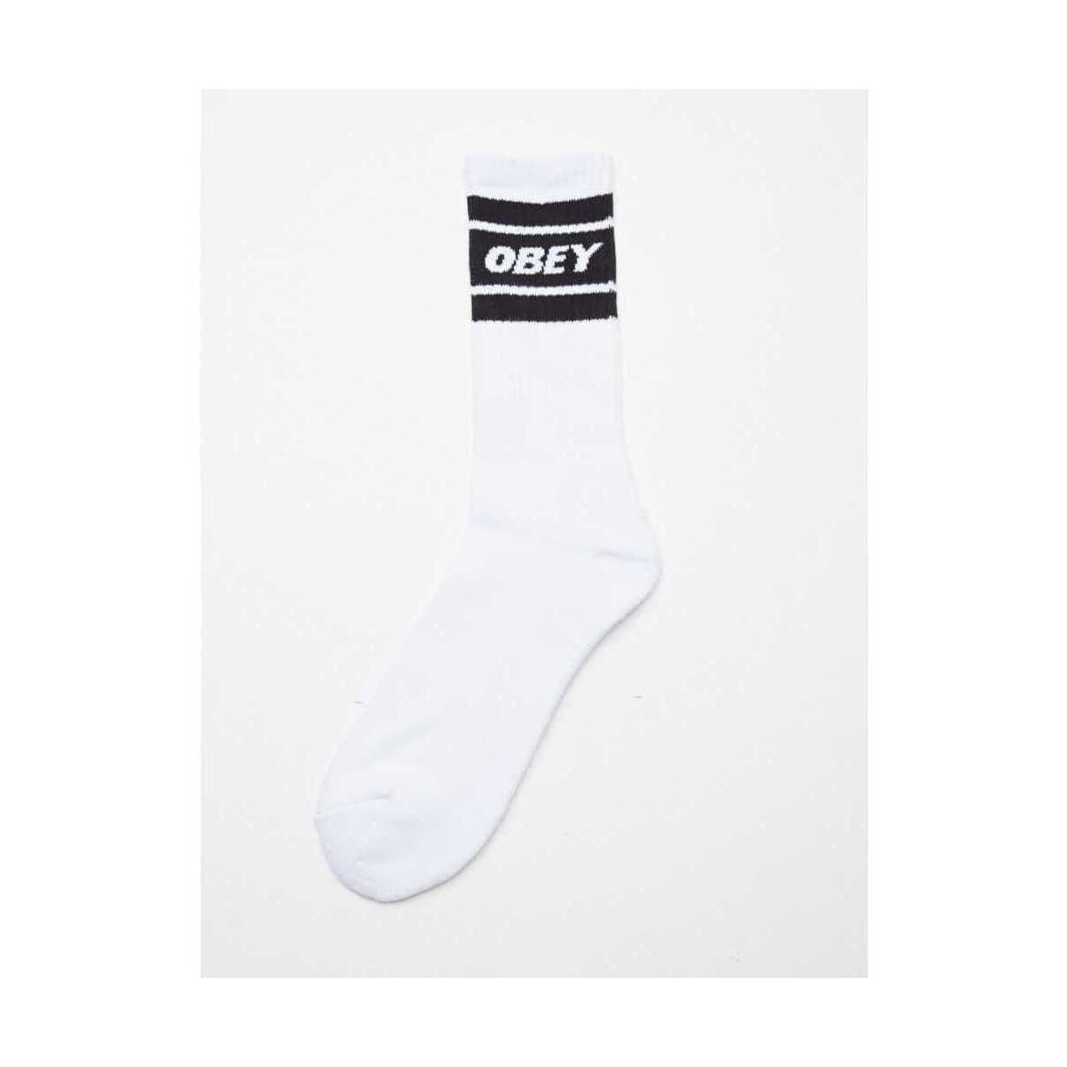 Men's Socks Obey White