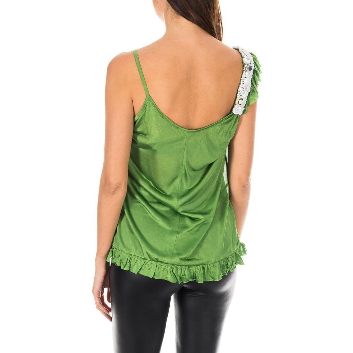 Women's Sleeveless Tops Armand Basi Green