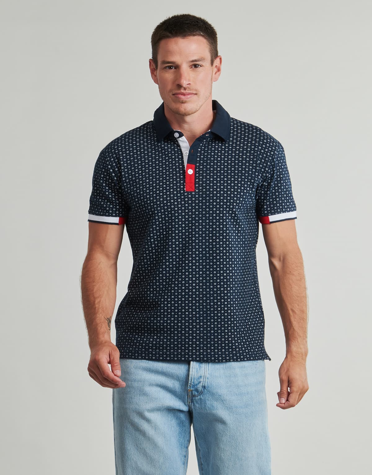Men's Polo Shirts Yurban Blue