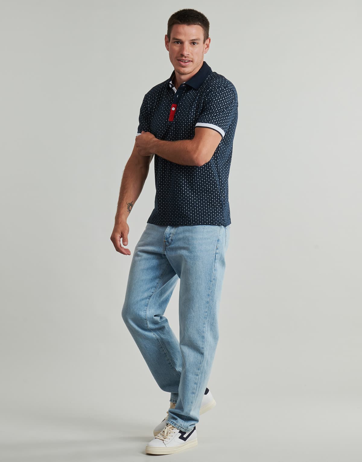 Men's Polo Shirts Yurban Blue