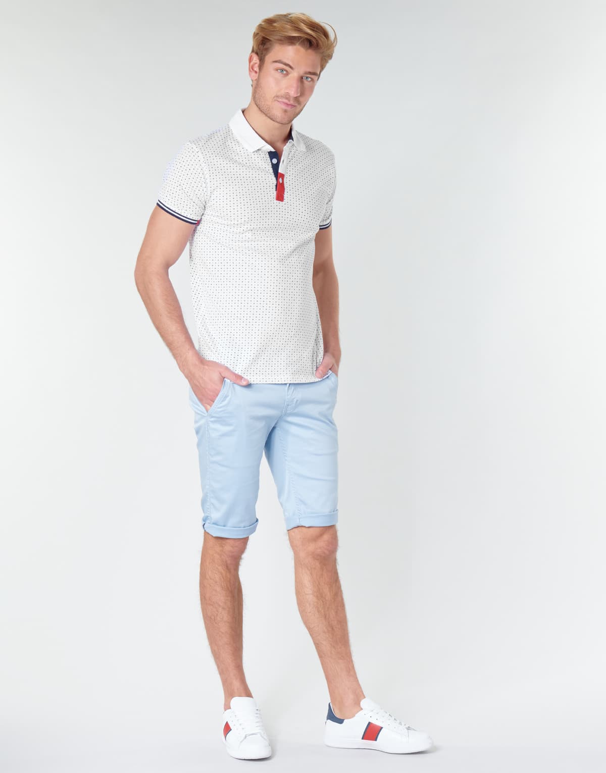 Men's Polo Shirts Yurban White