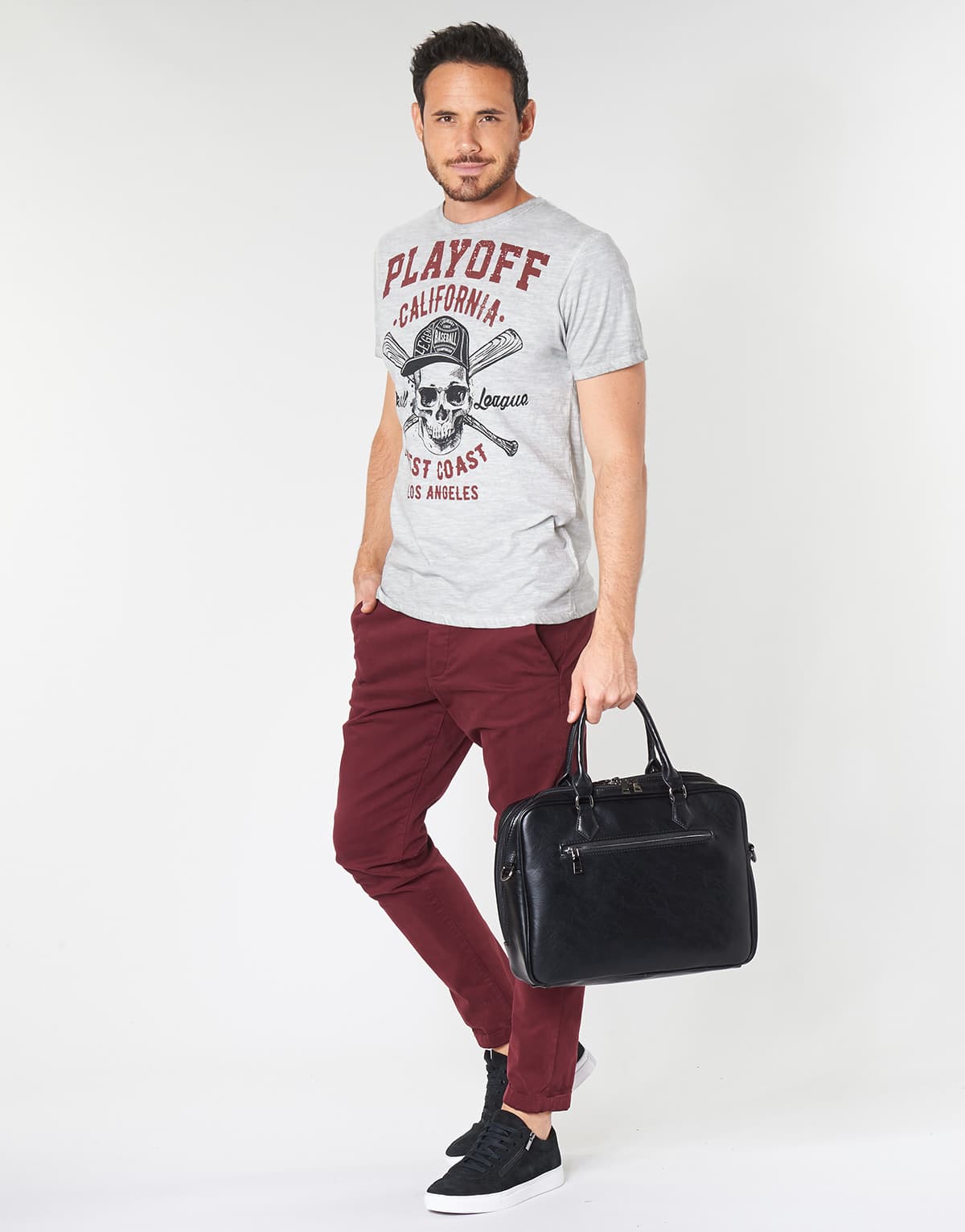 Men's T-Shirts Yurban Gray