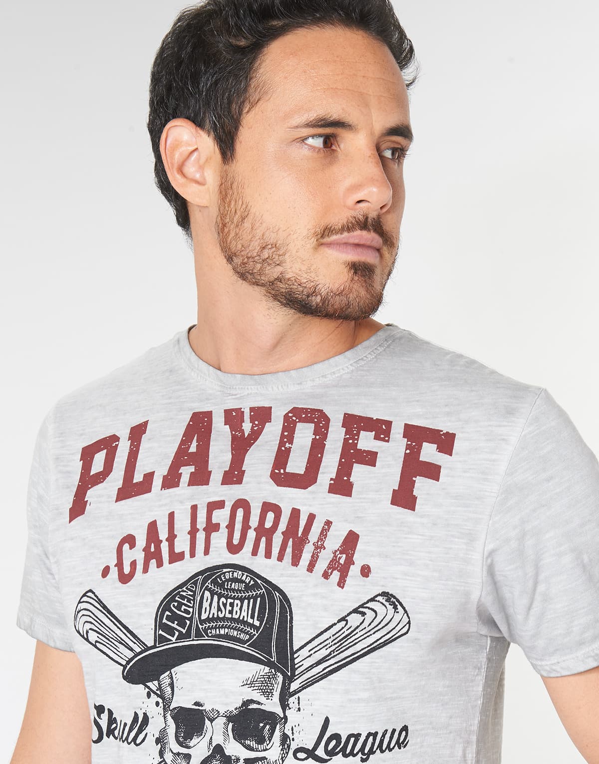 Men's T-Shirts Yurban Gray