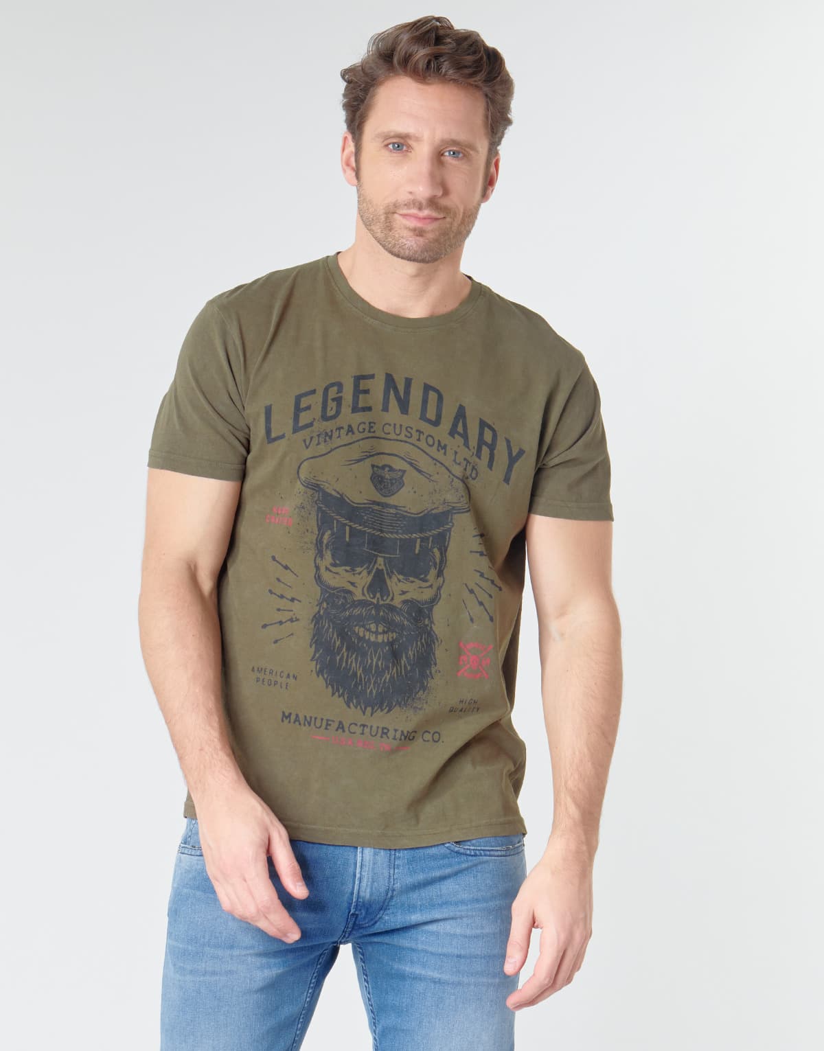 Men's T-Shirts Yurban Khaki
