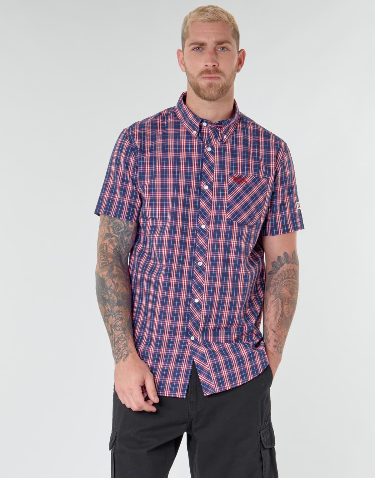 Men's Shirts Lonsdale Blue