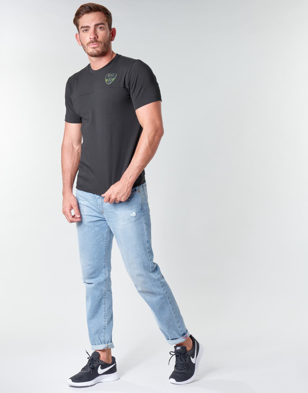 Men's T-Shirts EA7 Black