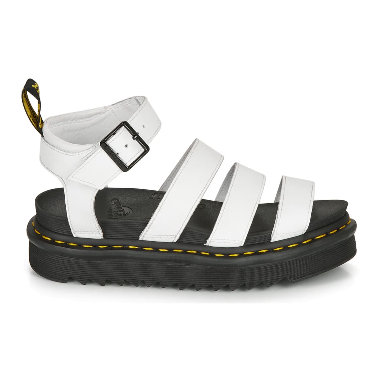 Women's Platforms Dr. Martens White