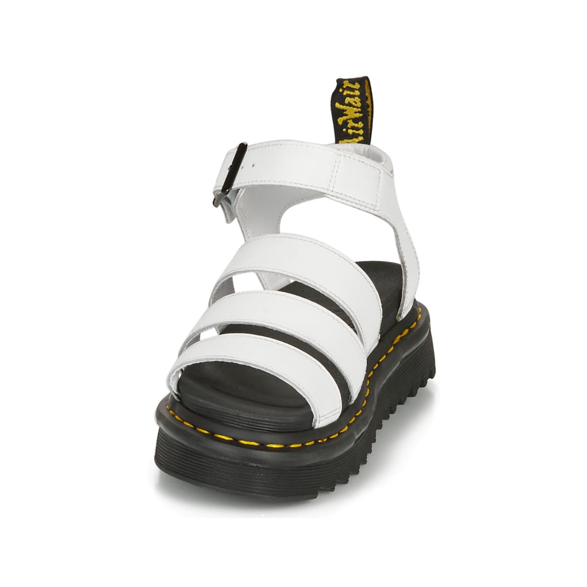 Women's Platforms Dr. Martens White
