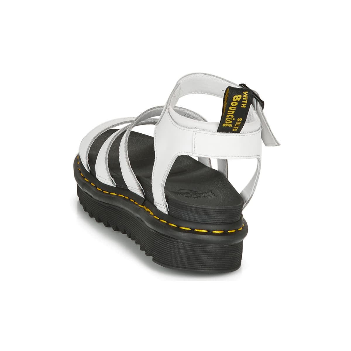 Women's Platforms Dr. Martens White