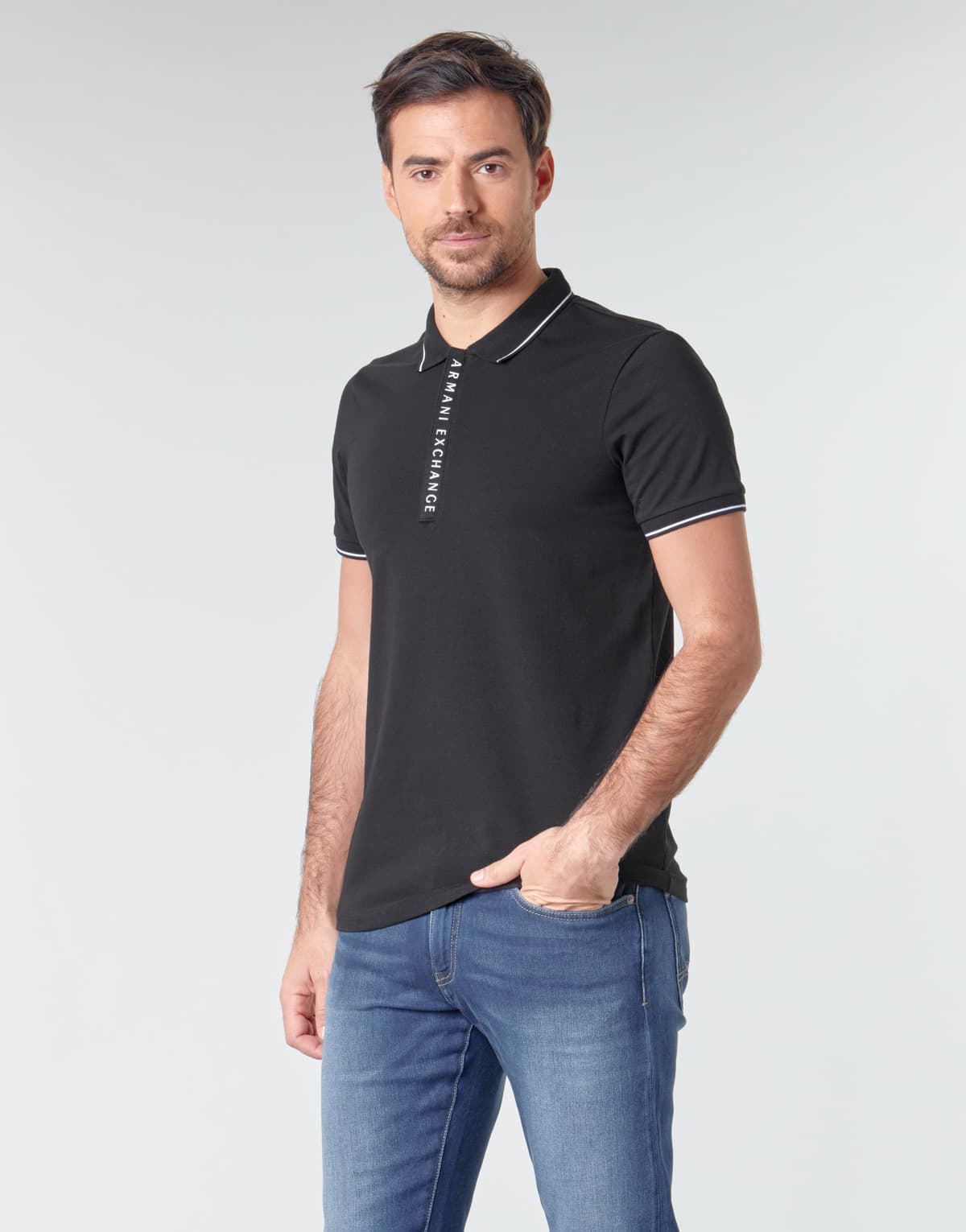 Men's Polo Shirts Armani Exchange Black